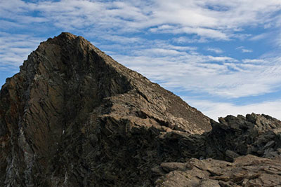 Вид на седловину перевала Col du Rosher Blanc с юга